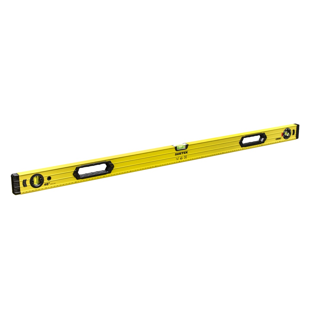 Nivel magnético anti-impacto de aluminio 48" Surtek