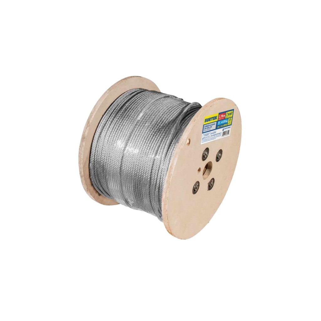 Cable de acero con alma de fibra 5/8" x 450m Surtek