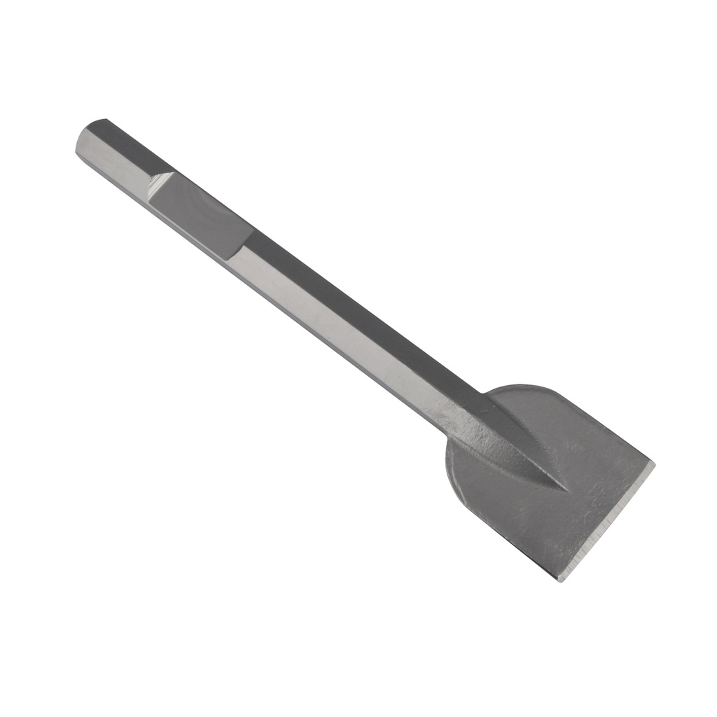 Cincel corta frío para martillos demoledores plano ancho HEX 28 mm x 520 mm Urrea