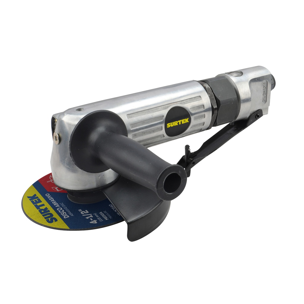 Esmeriladora neumática angular para discos con diámetro de 4" 11,000 RPM Surtek