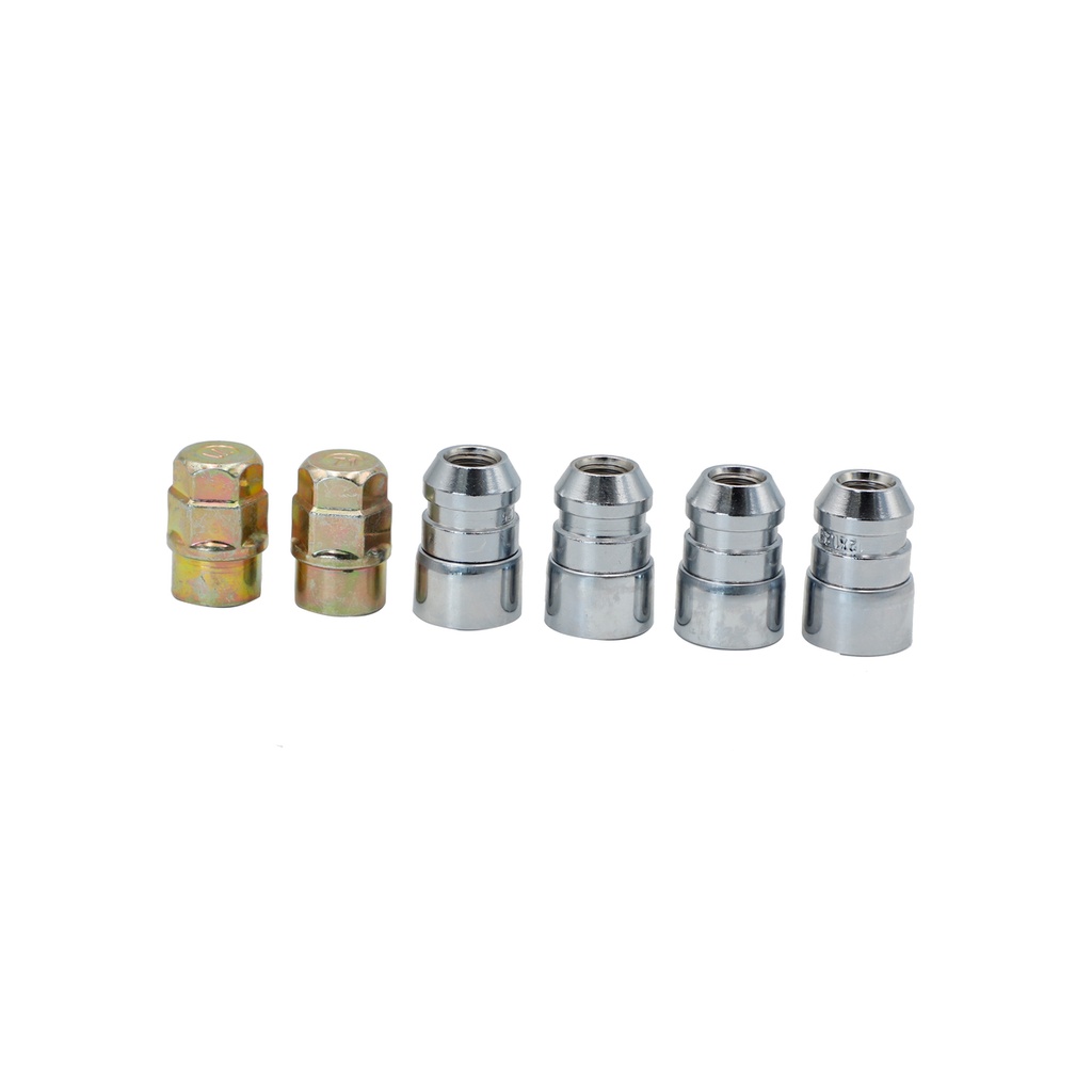 Juego de tuercas de seguridad para rin, 6 piezas, 12mm x 1.5" Surtek