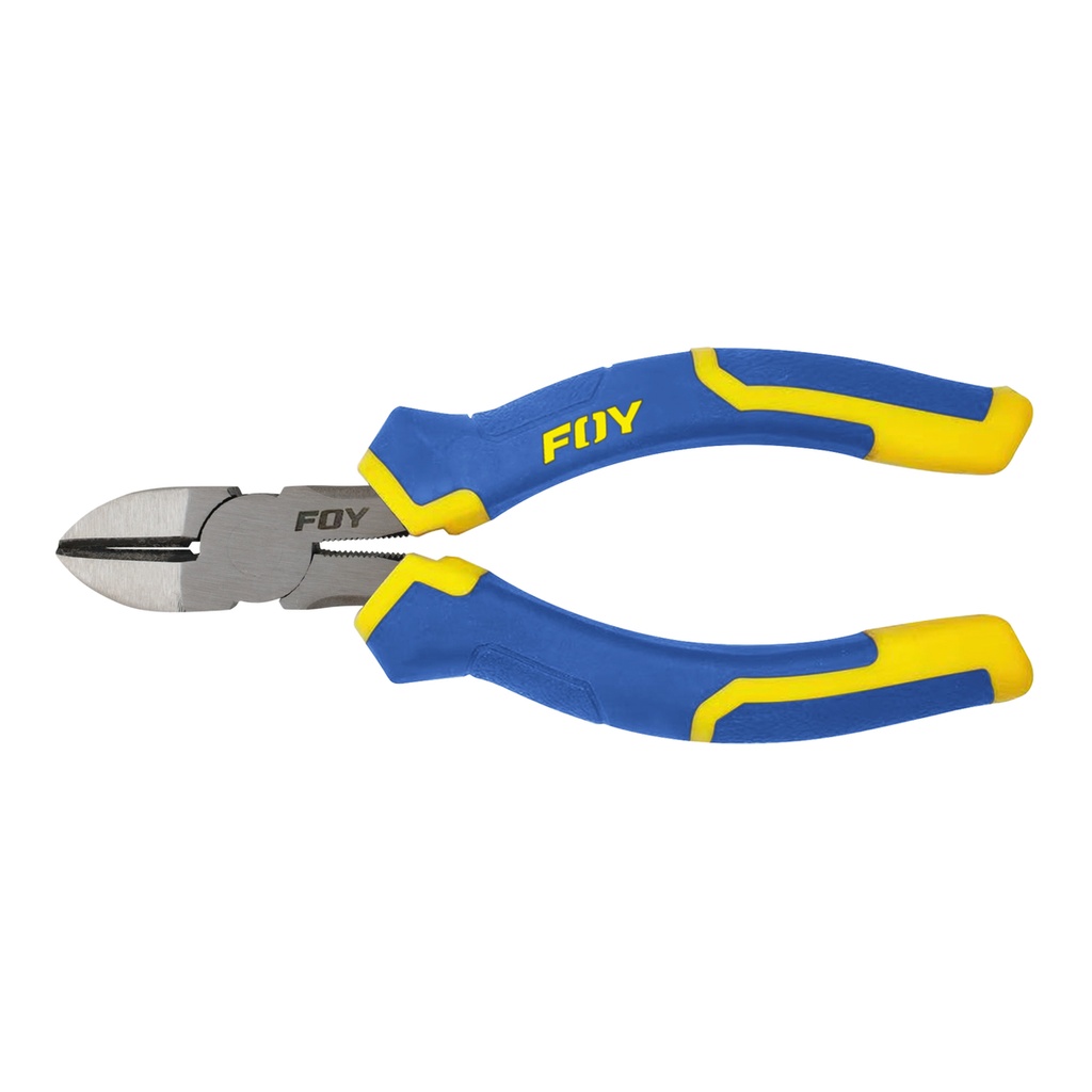 Pinza para electricista con mango bimaterial corte diagonal de 8" Foy