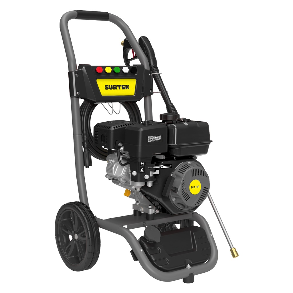 Hidrolavadora a gasolina 6.3 HP 3400 PSI, 9.8 Lt por minuto Surtek