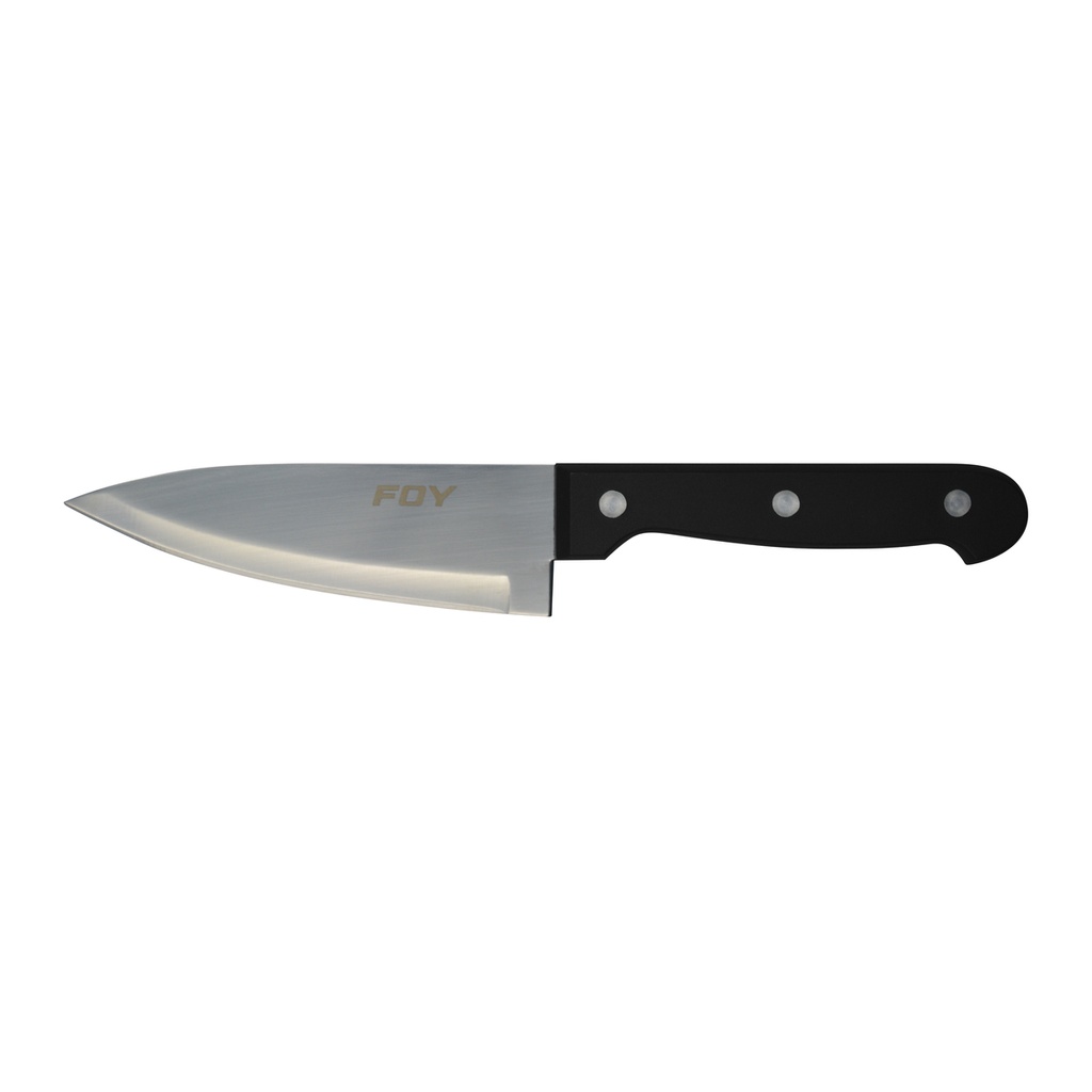 Cuchillo de acero inoxidable para chef con mango de plástico de 8" Foy