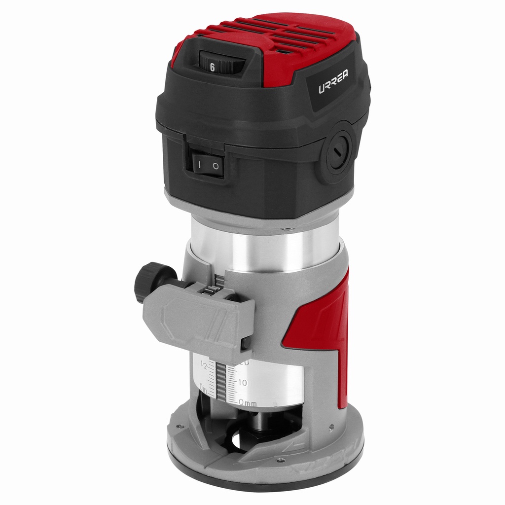 Router 1/4" 710 W 120 V, 12000-30000 RPM, compacto Urrea
