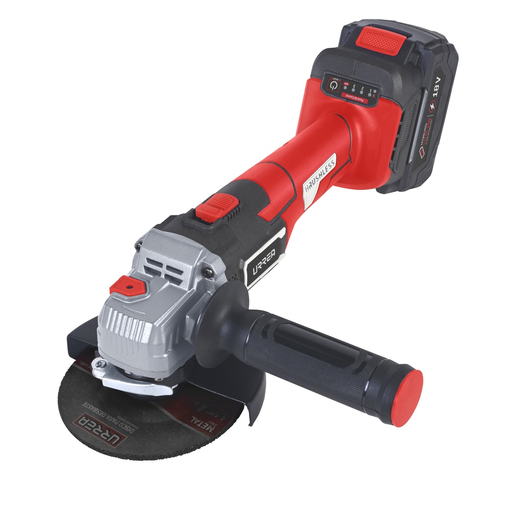 Esmeriladora angular  4-1/2" - 5" Litio-ion 18 V 4 Ah Urrea