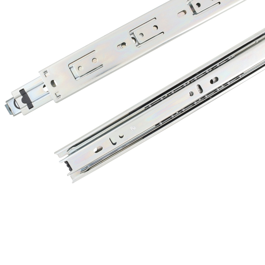 Corredera de extensión total para cajón, 4.5 cm x 55 cm, 2 piezas Lock