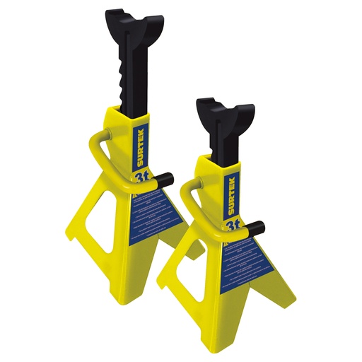 [137052] Torres para automóvil de acero, 3 ton, 2 piezas Surtek