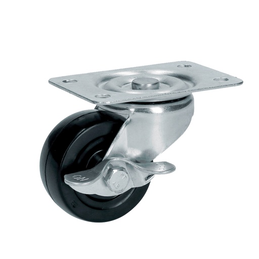 [RH5B] Rodaja de hule giratoria con freno 2" Surtek