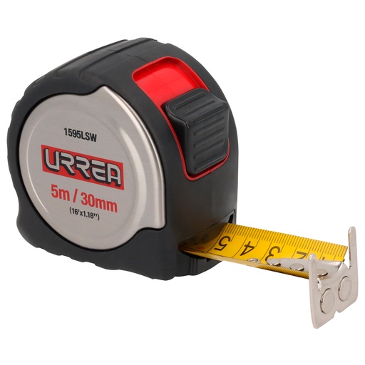 [1595LSW] Flexómetro con carcasa de acero inoxidable 5 m x 30 mm Urrea