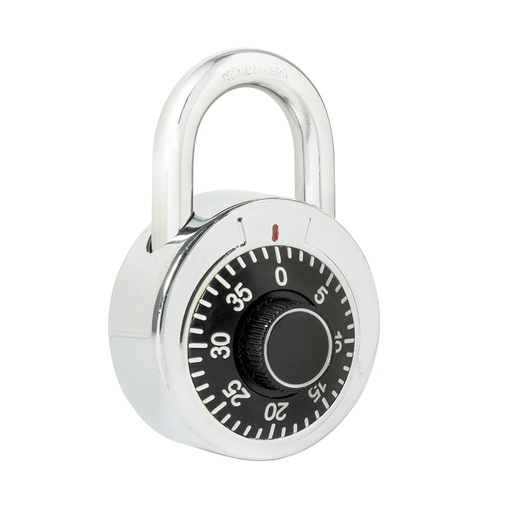 [L26S50NGB] Candado de combinación de disco, negro, 50 mm Lock