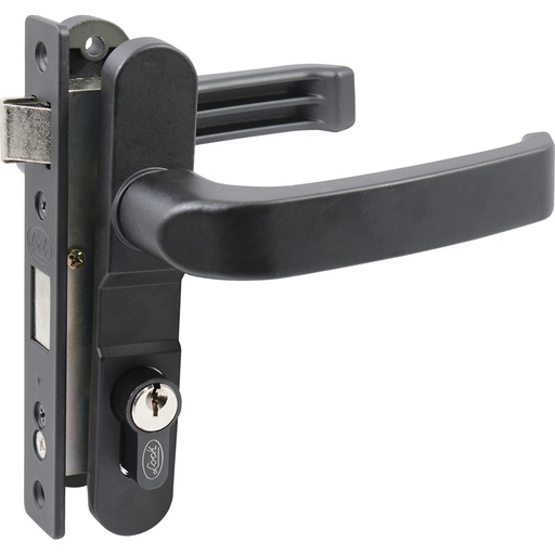 [11CL] Cerradura Euro para puerta de aluminio función doble, negro, llave estándar Lock