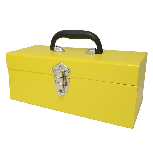 [TB08] Caja portaherramientas metálica color amarillo 14" x 6" x 6" Surtek