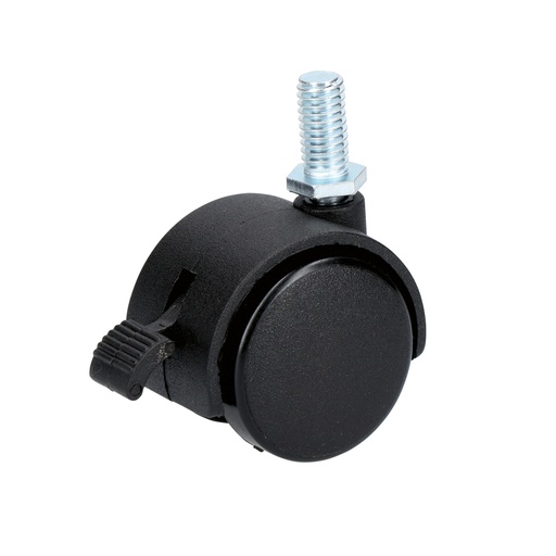 [RY4RB] Rodaja tipo yoyo de espiga con rosca y freno 40 mm Surtek