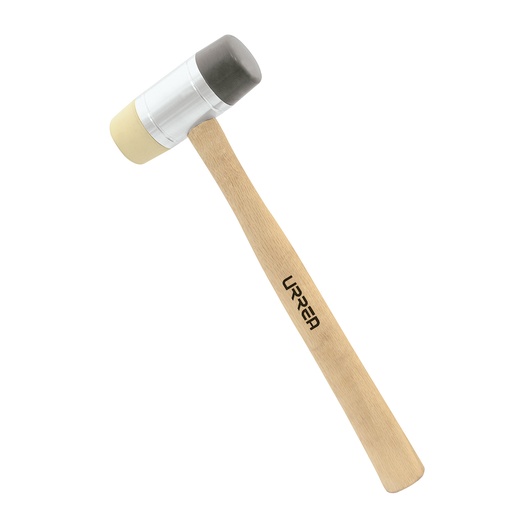 [1364] Martillo con tapas plásticas intercambiables con mango de madera de 12-3/32", 13 oz Urrea