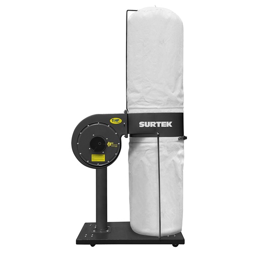 [RP542A] Colector de polvo 1 x 4" 1 HP 120 V, 3400 RPM Surtek