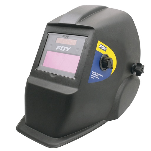 [144173] Careta electrónica para soldar con panel solar y control de sombras Foy