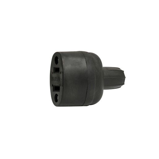 [136418] Contacto de hule oval, color negro Surtek