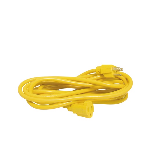 [136174] Extensión eléctrica uso rudo aterrizada color amarillo, 15 m Surtek