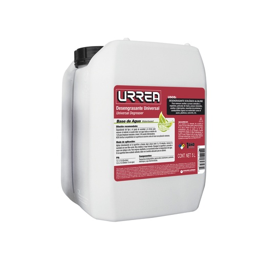 [ECO15] Desengrasante a base de agua 5 Lt Urrea