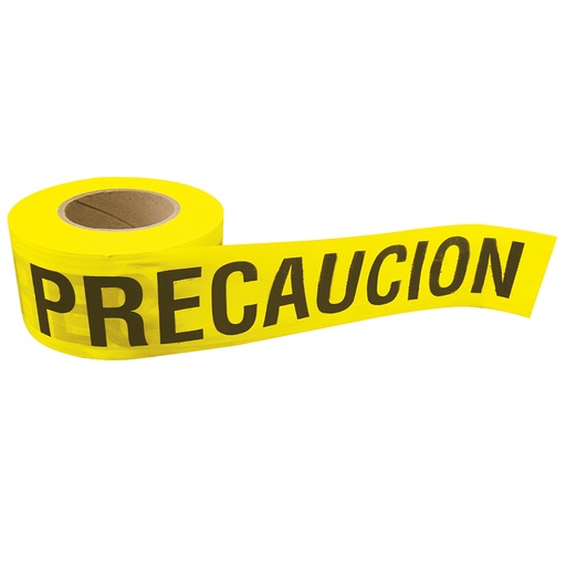 [137297] Cinta para barricada "PRECAUCION" ancho 3" de 100 m Surtek
