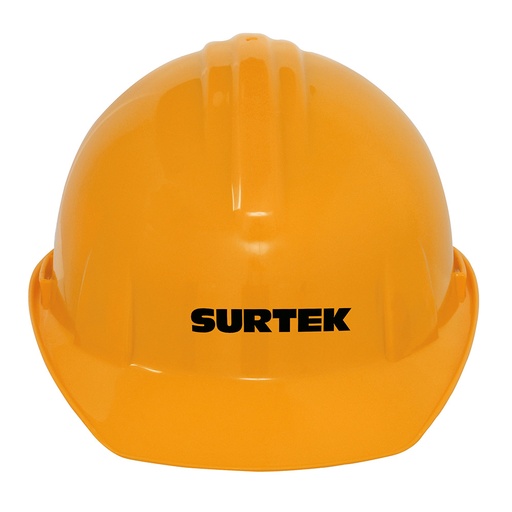 [137311] Casco de seguridad con ajuste de intervalos, color naranja Surtek
