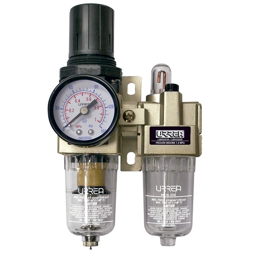 [UPWL4] Filtro regulador y lubricador de aire 1/2" NPT Urrea
