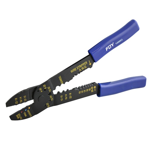[142003] Pinza pelacable 10-22 AWG de 9" Foy