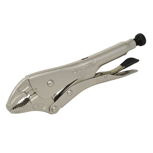 [115084] Pinza de presión de 5" quijada curva Surtek