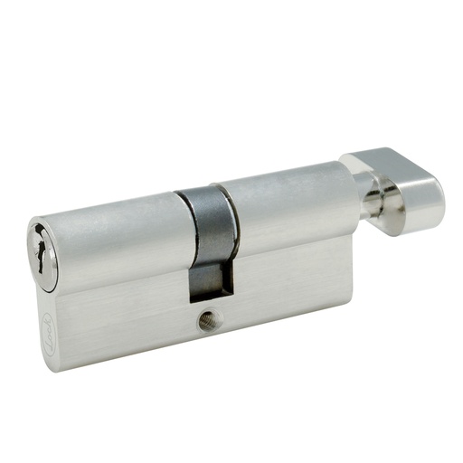 [LCM70ENS] Cilindro europeo 70 mm función sencila, níquel satinado, llave estándar, en caja Lock