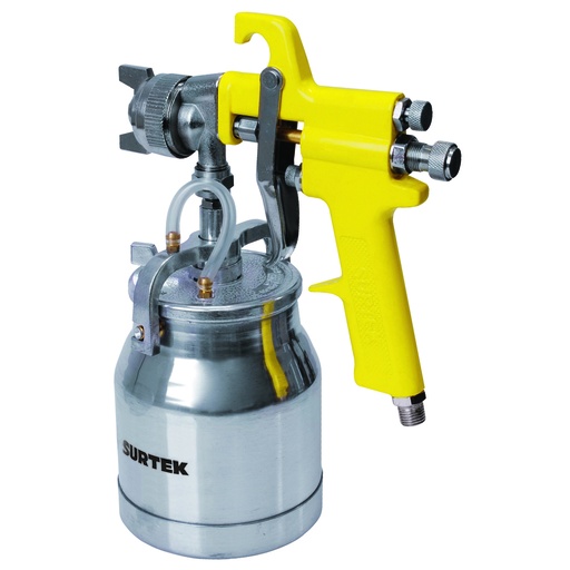 [PPA1] Pistola para pintar con vaso reforzado de alta presión, capacidad 1000 ml, 72 PSI Surtek