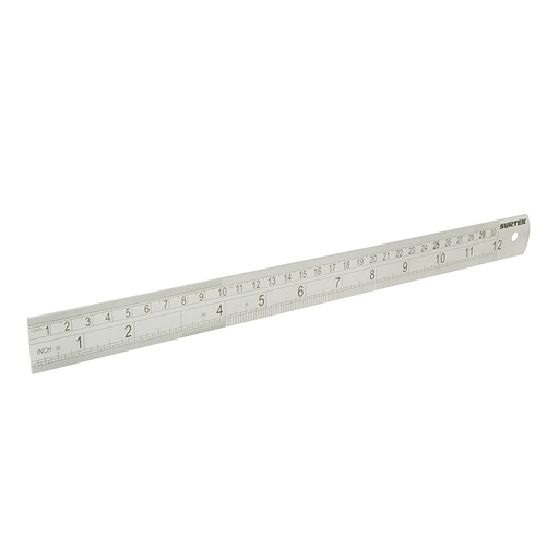 [122211] Regla de acero inoxidable 12" Surtek