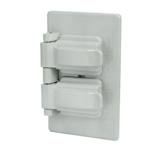 [136612] Placa doble plástica para intemperie, línea estándar, color gris Surtek