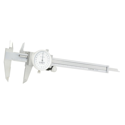 [122201] Calibrador métrico de carátula 0 - 150 mm Surtek
