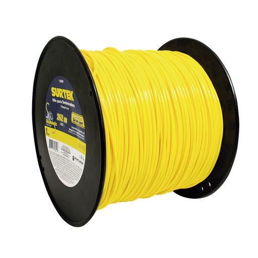 [130801] Nailon redondo para desbrozadora en carrete, 2.4 mm x 262 m Surtek