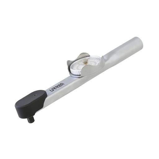 [6119] Torquímetro de carátula con cuerpo de aluminio cuadro de 3/8", 30-150 in-lb Urrea