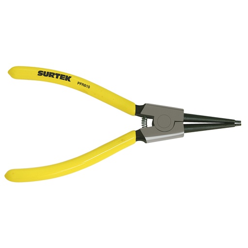 [PFR610] Pinza para anillos de retención fijas externo 1.8 mm ángulo de 0° doble mango de vinil Surtek