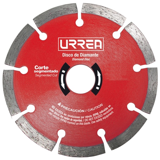 [DDIS7] Disco de diamante segmentado, 7" Urrea