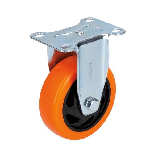 [RV5F] Rodaja de PVC naranja fija 2" Surtek