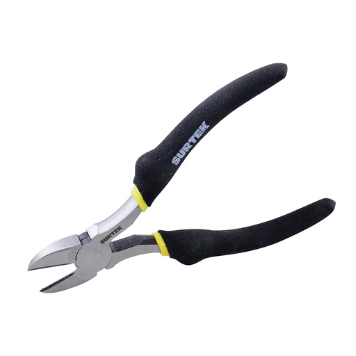 [945] Pinza para electricista con mango rubber grip de 5" corte diagonal Surtek
