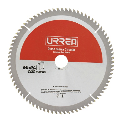 [DSA1280] Disco para sierra circular para corte multi-material 80 dientes, 12" Urrea