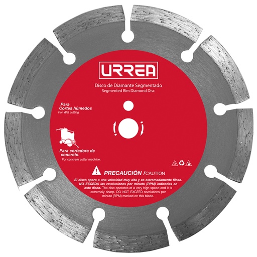 [DDIS16] Disco de diamante para cortadora de concreto, 16" Urrea