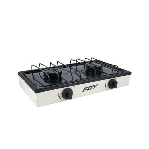 [144713] Estufa de gas 2 quemadores color blanco Foy