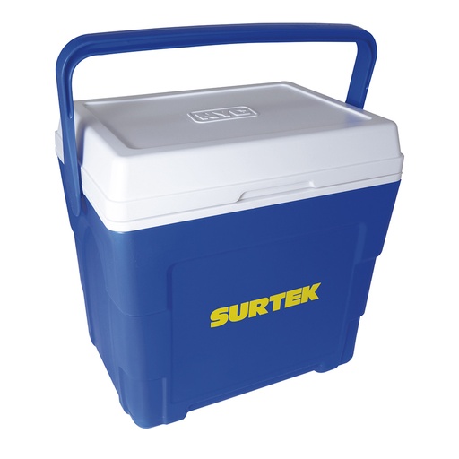 [HIEL20] Hielera azul de 16 Lt, 38.9 x 29 x 27.5 cm Surtek