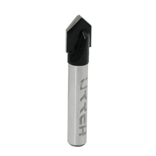 [BR1403] Broca para router de acero corte en "V" 1/2" zanco de 1/4" Urrea