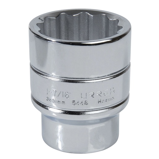 [5446] Dado cuadro de 1/2", 12 puntas, en pulgadas, 1-7/16" Urrea