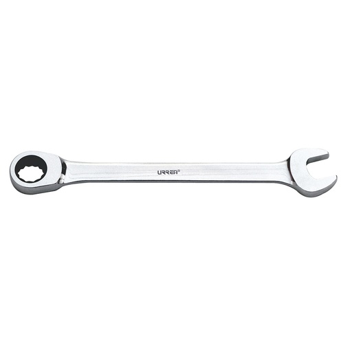 [1217MCM] Llave combinada pulido espejo de matraca métrica, 12 puntas, 17 mm Urrea