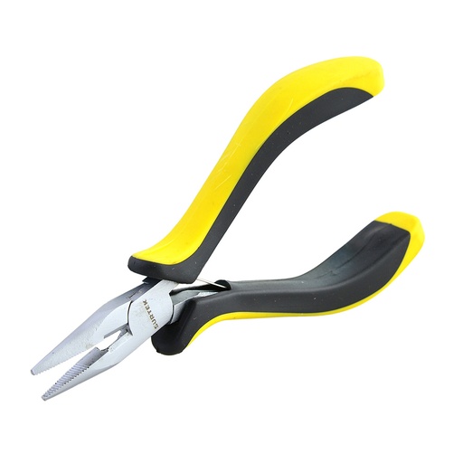 [951] Mini pinza para electrónica con mango bimaterial de 4-3/4" corte lateral Surtek
