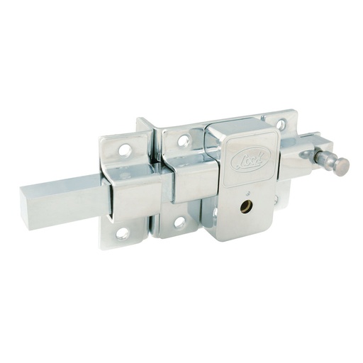 [L580ICB] Cerradura de barra fija función izquierda, cromo brillante, llave tetra, en caja Lock