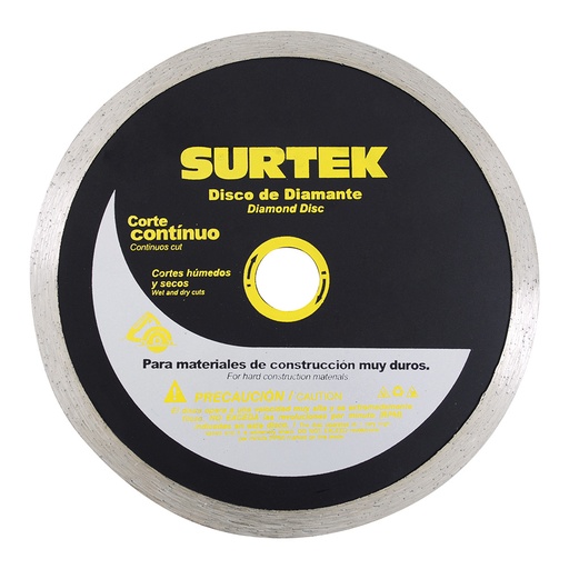 [123466] Disco de diamante continuo, 7" Surtek
